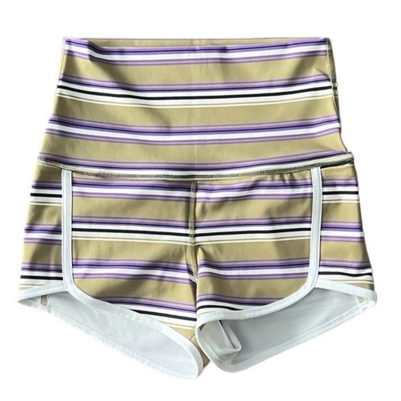NEW Free People FP Movement Island Time Shorts  Dune Combo Olive Purple Small - Picture 1 of 6